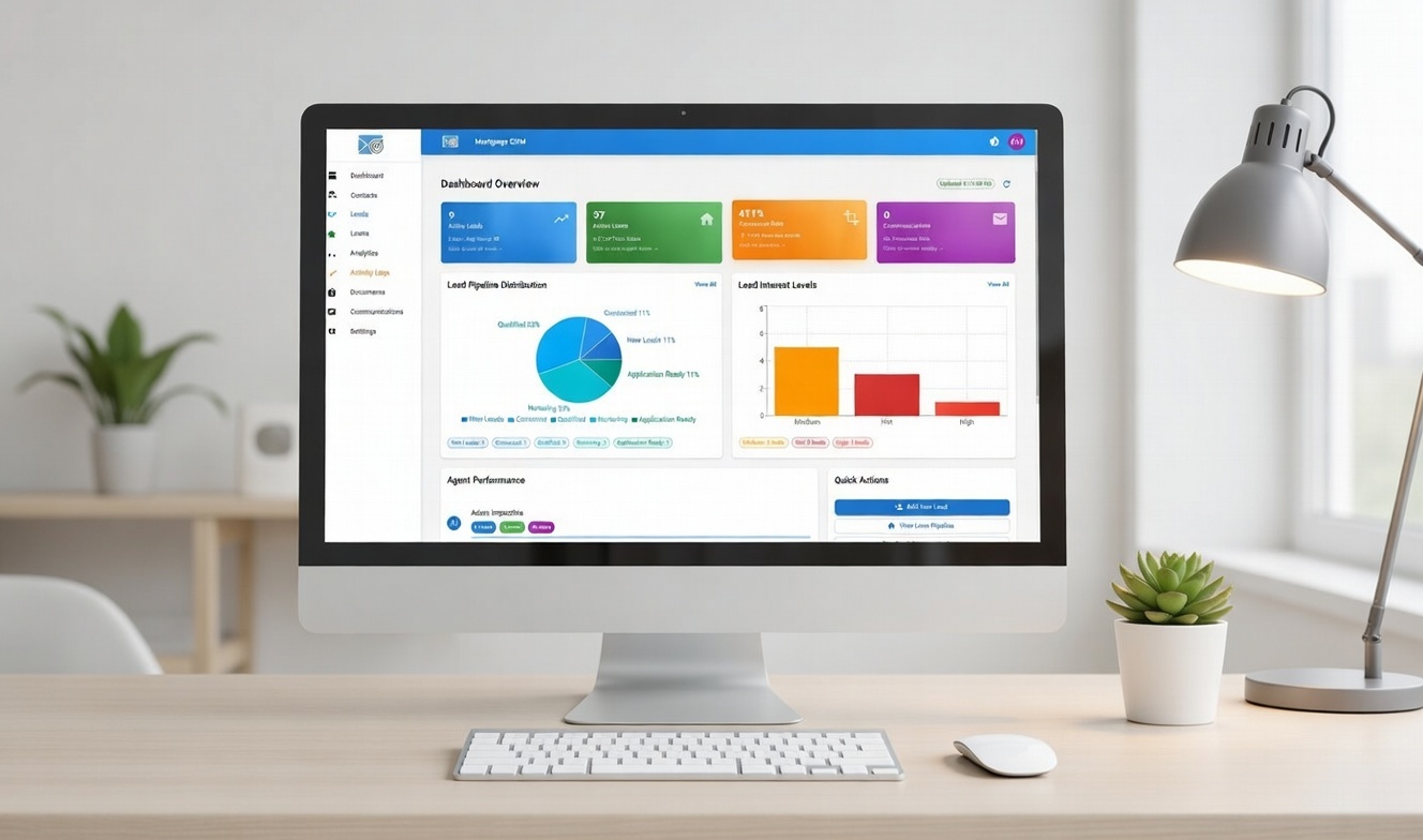 LenderSpark Dashboard - AI-Powered Mortgage CRM